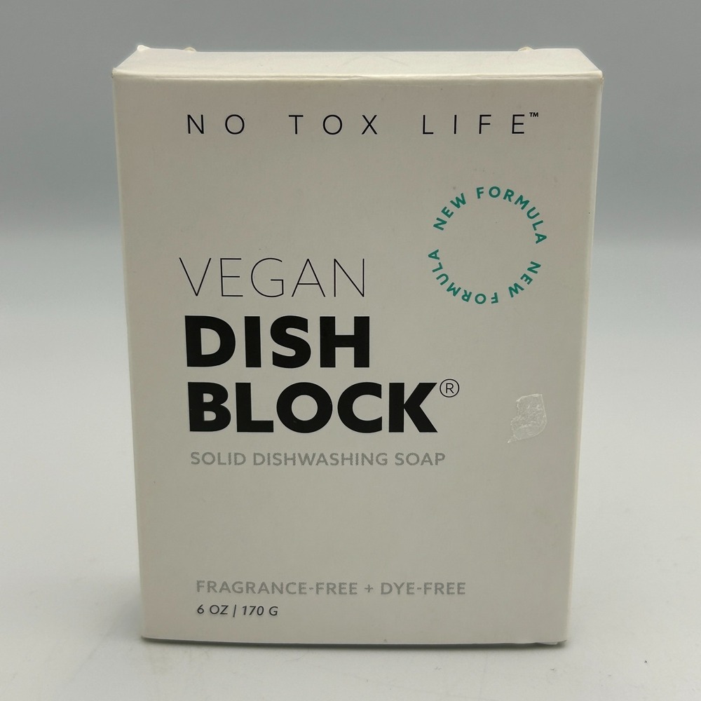 No Tox Life Solid Dish Block Vegan Zero Waste Sustainable Eco Aesthetic Dye Free